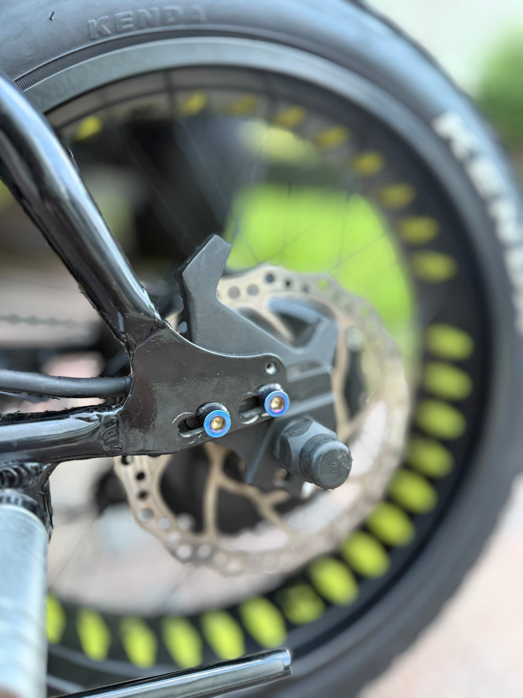 Super 73 titanium drop down bolts