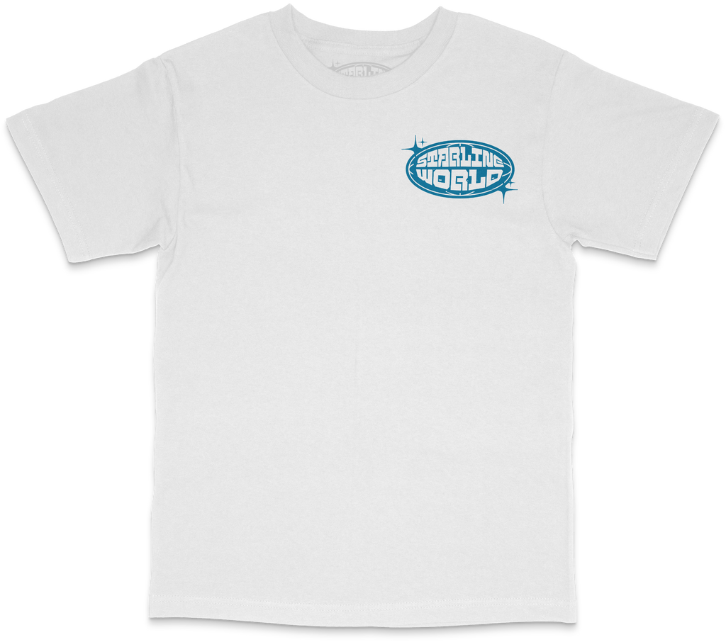 StarlineWorld (White-Blue) Tee
