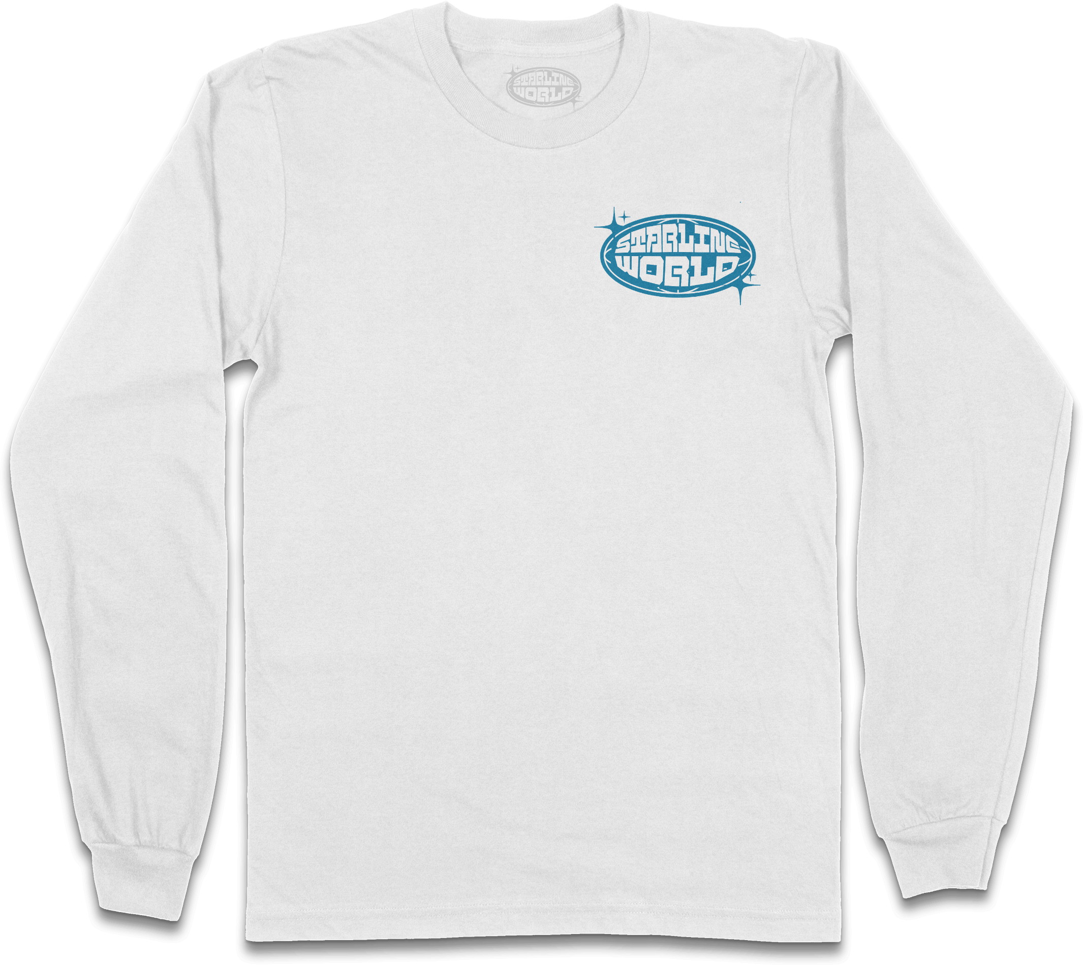 StarlineWorld (White-Blue) Long Sleeve